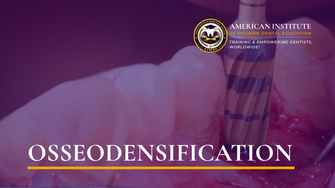 Osseodensification — An Innovative Drilling Technique